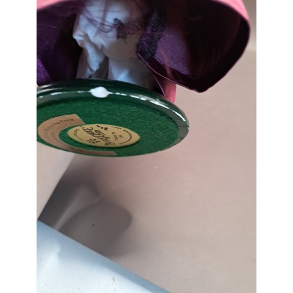 BYERS' CHOICE LTD.2011 WITCH WITH PUMPKIN Satin Dress Black Hat Artist Signed - Picture 12 of 15